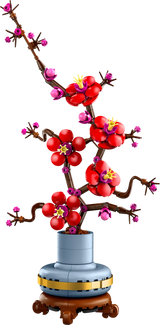 flor de ciruelo construida con piezas LEGO Botanical 10369
