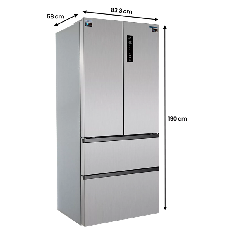 Frigorífico Americano Infiniton FRD-580Q90XEN 458L No Frost Inox