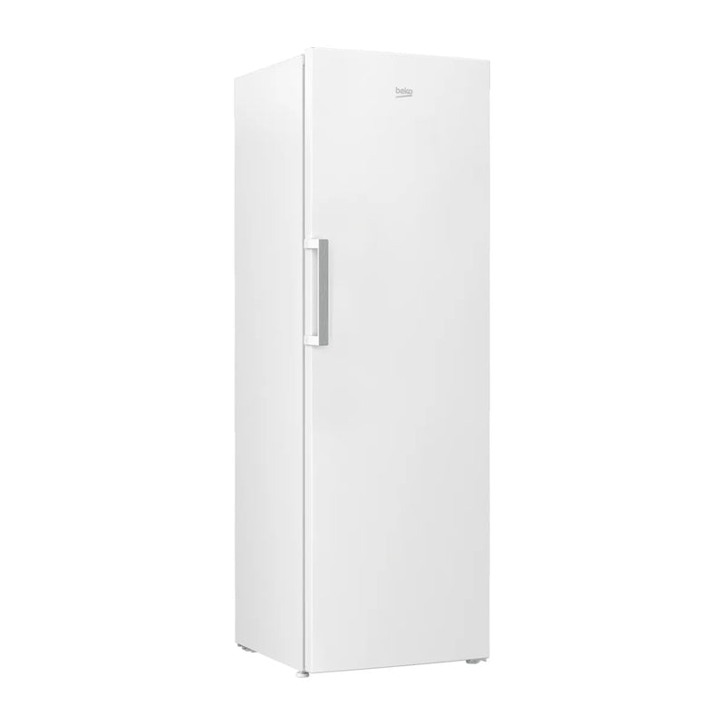Frigorífico Beko RSSE415M41WN blanco visto en ángulo con el tirador exterior