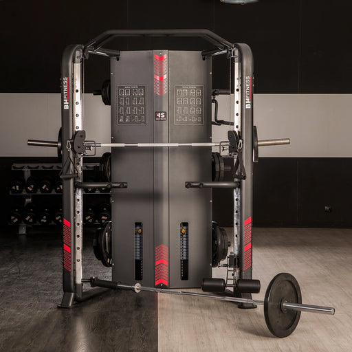 BH Rack Smith con Doble Polea y Torres de Placas (G160) - detalle
