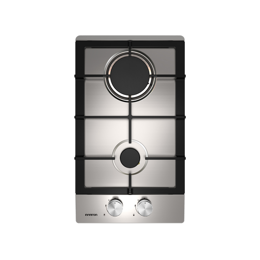 Placa de gas Infiniton GAS-IX02 2 zonas 30 cm Inox - vista frontal