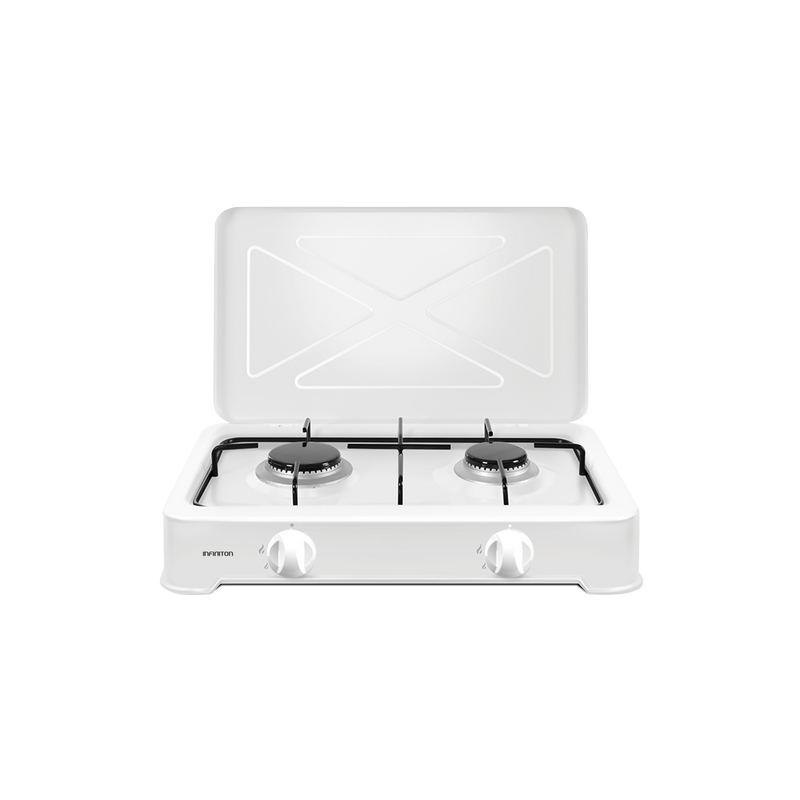 Hornillo de gas Infiniton GGP-W2 Blanco - vista frontal