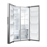 Frigorífico Americano Haier HSW79F18ANMM 611L Inox · vista 6