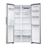 Frigorífico Americano Haier HSR5918DIMP 511L Inox · vista 3