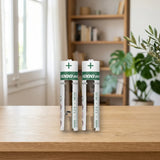 Hama Pila Recargable Ni-Mh AAA R-03 1000mAh (223524) sobre una mesa de madera