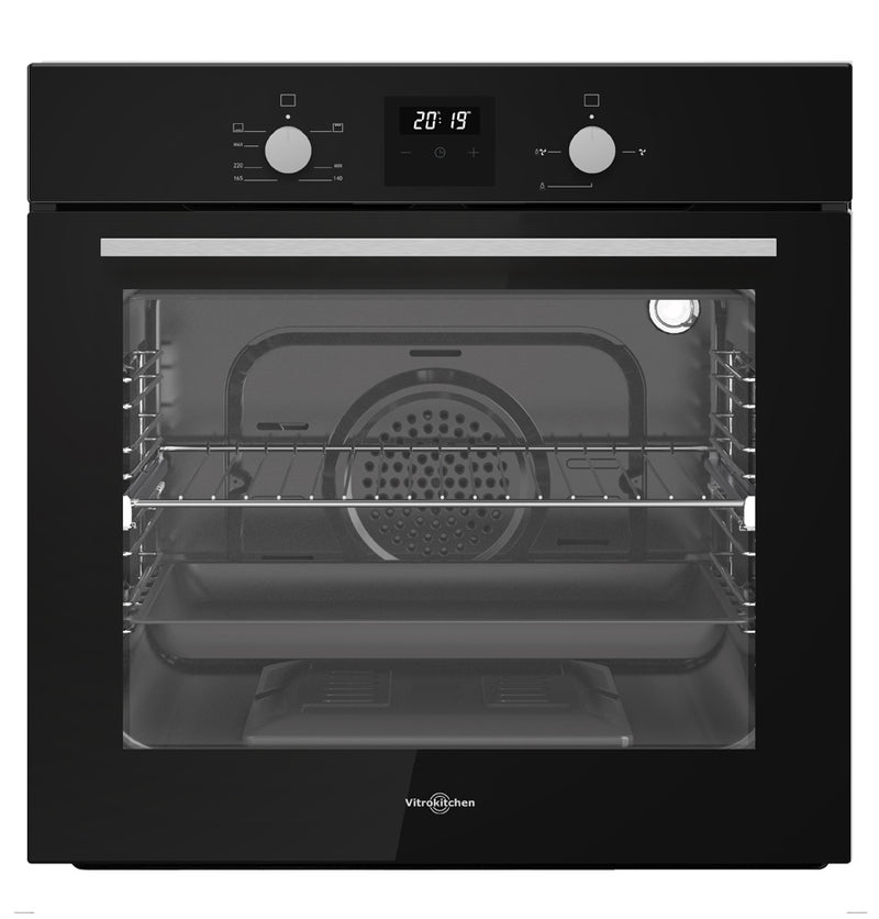 Horno de gas Vitrokitchen HG602 negro de 60 cm