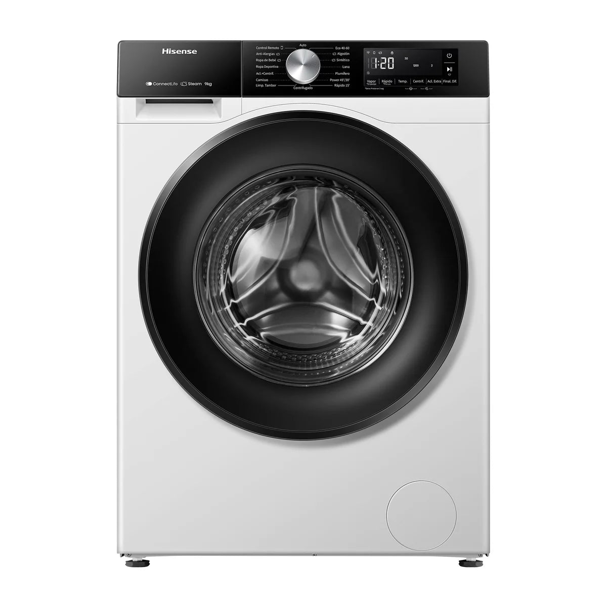 Lavadora Hisense WF3S9043BW3 9 kg 1400 rpm Clase A