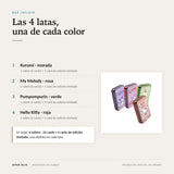 Qué incluye: 4 latas, 4 sobres de 6 cards y 4 cards de edición limitada, una por lata