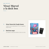 Infografía: qué incluye el pack Virus! Marvel con deck box