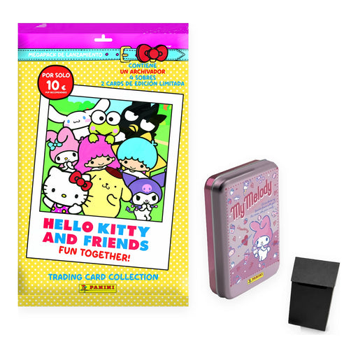 Pack Panini Hello Kitty and Friends Fun Together: Megapack con archivador, Pocket Tin metálica y deck box rígida negra