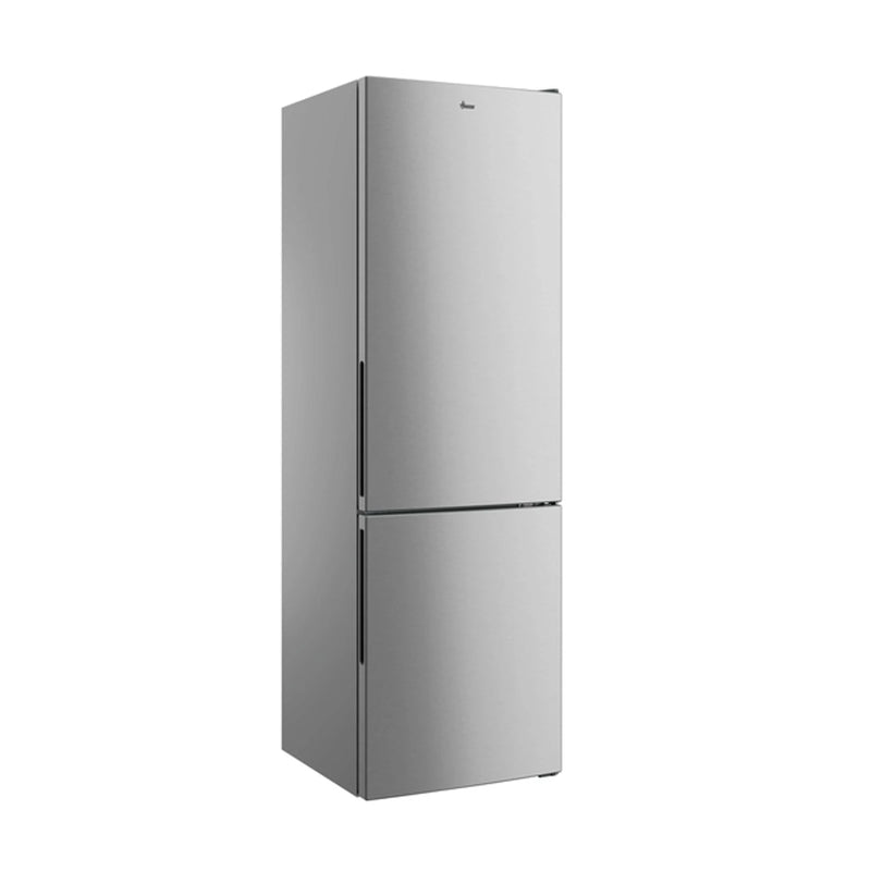 Frigorífico Hoover HOCT3L517ES2 inox en vista lateral tres cuartos