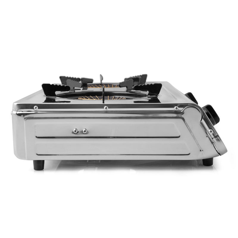 Hornillo a Gas FO 2710 Inox 2 Fuegos Triple Corona 7.7kW