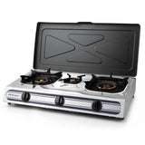 Orbegozo FO 3510 Hornillo Gas 3 Quemadores Triple Corona Inox 8,45 kW