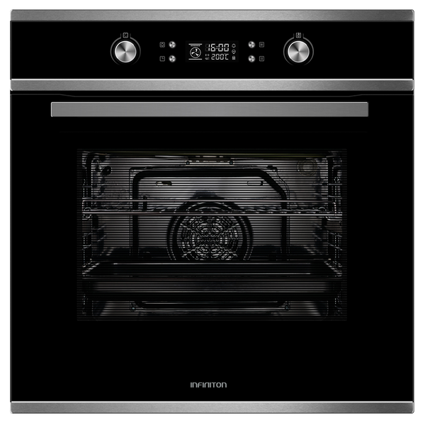 Horno Infiniton P659AT 70L Inox/Cristal negro - vista frontal