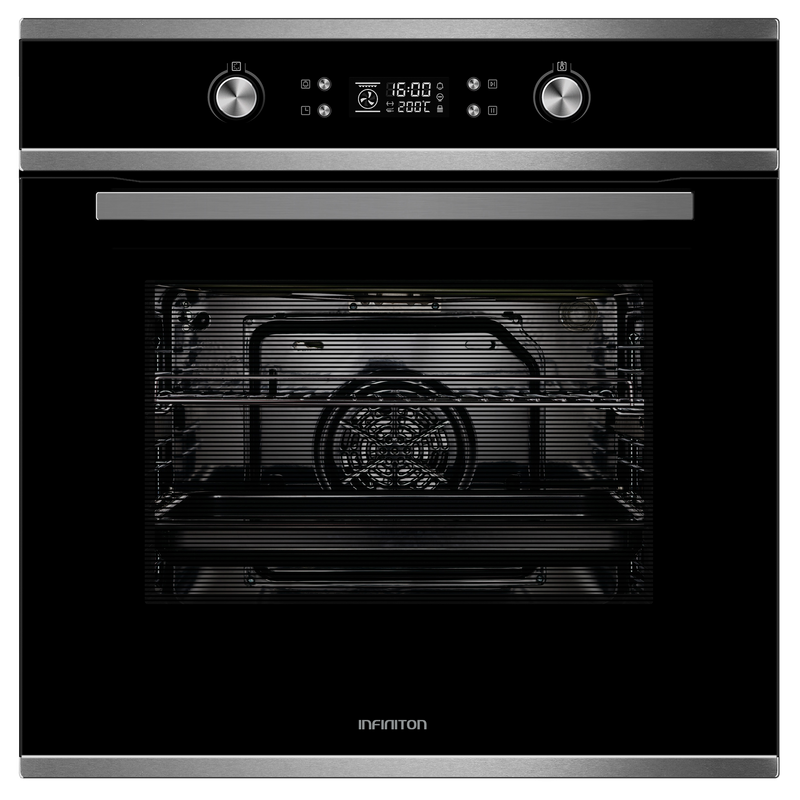 Horno Infiniton P659AT 70L Inox/Cristal negro - vista frontal