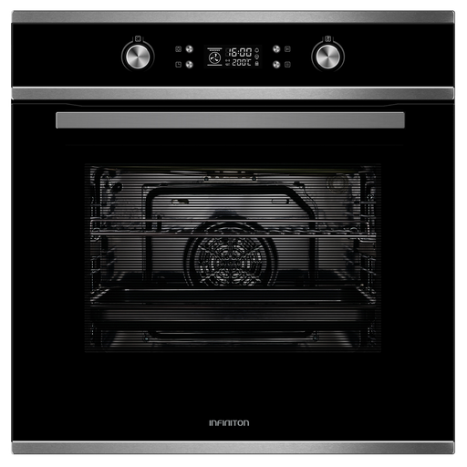 Horno Infiniton P659AT 70L Inox/Cristal negro - vista frontal