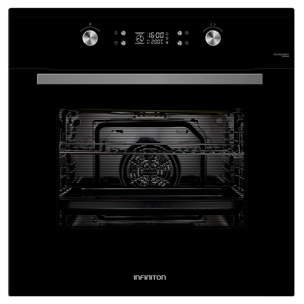 Horno Infiniton P709FB 70L Inox/Cristal negro - vista frontal