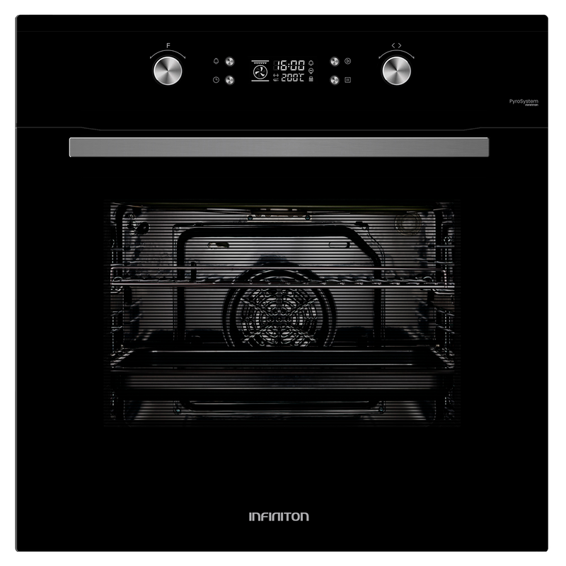 Horno Infiniton P709FB 70L Inox/Cristal negro - vista frontal