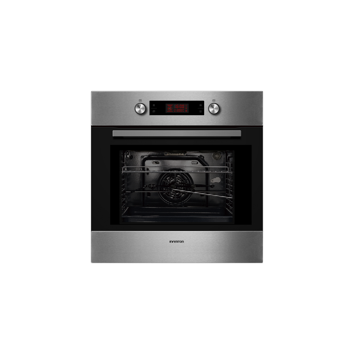 Horno Infiniton PYE7028 70L Inox/Cristal negro - vista frontal