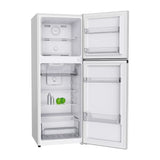 Infiniton FG-198TD14WEA con las dos puertas abiertas: baldas, cajones y balcones