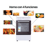 Cocina Infiniton CC-V350G 43L Blanco · vista 5