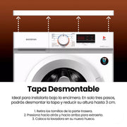 Lavadora Infiniton WM-D84AWT 8 kg clase A, tambor Care Design