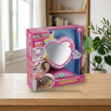 Jumbo FunLockets - Espejo Secreto con brillos (S25200) sobre una mesa de madera