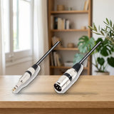 Kinson Lydtech 3 Metros Cable XLR a JACK (LYD206S) sobre una mesa de madera