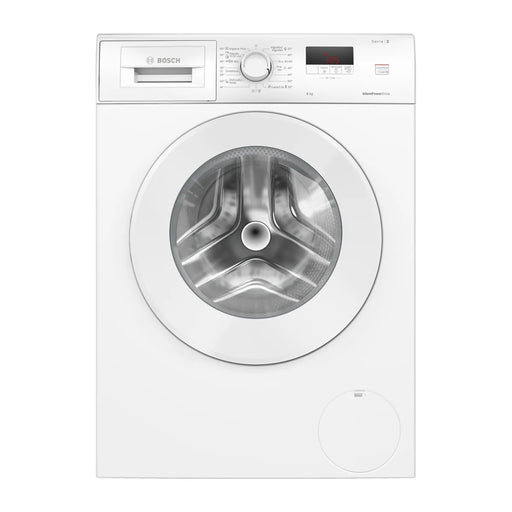 Lavadora Bosch WGE03200EP blanca de carga frontal, 8 kg y 1200 rpm, vista frontal