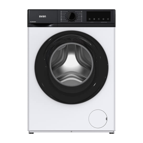 Lavadora Svan SL8204AIDV 8 kg 1200 rpm, blanca, vista frontal