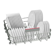 Cesta inferior del lavavajillas Bosch SMV4HVX14E con platos llanos y varillas abatibles