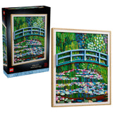 Caja y cuadro construible LEGO Art Claude Monet Puente sobre Estanque de Nenúfares 31220
