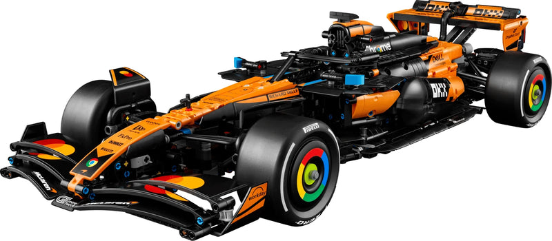 Réplica LEGO Technic 1:8 del McLaren MCL39 de Fórmula 1 naranja y negro, 1675 piezas