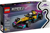 Caja LEGO Speed Champions Coche de Carreras F1 ACADEMY 77258 con el modelo