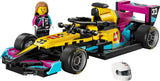 Coche de carreras LEGO Speed Champions F1 ACADEMY amarillo y magenta con piloto, 201 piezas