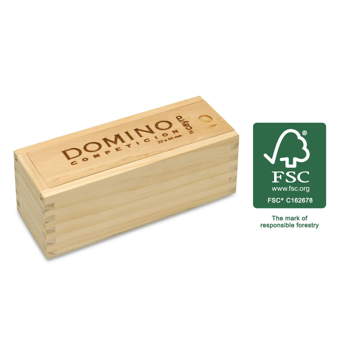 Cayro Dominó Competición 250 - Caja Madera Profesional