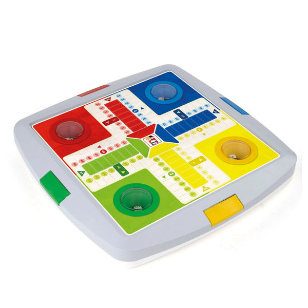 Chicos Parchís y Oca Deluxe Automático (64104) - Tablero Premium Reversible con Dado y Compartimentos
