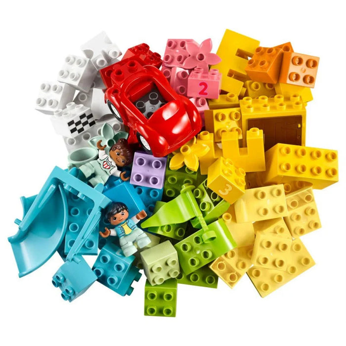 LEGO DUPLO Classic - Boîte de briques de luxe, ensemble de construction avec boîte de rangement