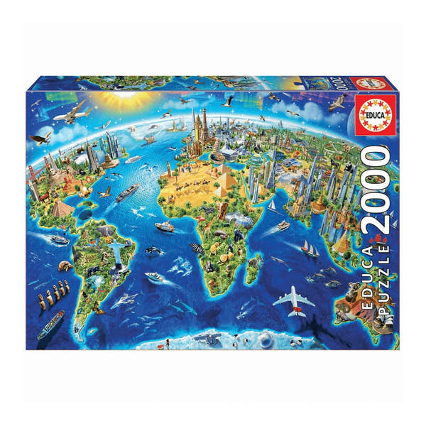 Puzzle Símbolos del Mundo 2000 Piezas 17129 Educa Borrás