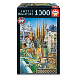 Educa Borrás Puzzle 1000 piezas Collage Gaudí Miniatura (20376)