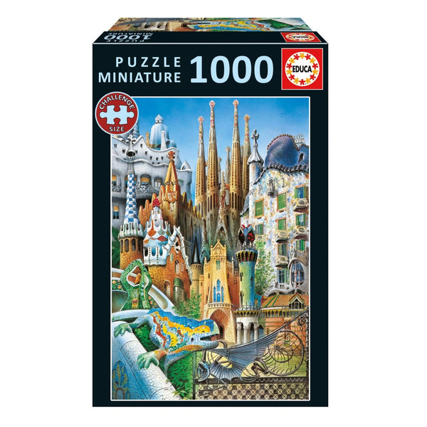 Educa Borrás Puzzle 1000 piezas Collage Gaudí Miniatura (20376)