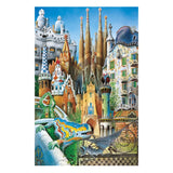 Educa Borrás Puzzle 1000 piezas Collage Gaudí Miniatura (20376)