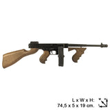 Gonher Gangster SMG Tommy gun 8 Tiros (132/6)