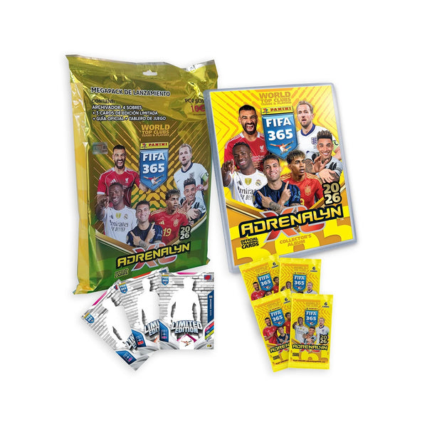 Panini FIFA 365 Adrenalyn XL 2026 – Megapack + 4 Sobres