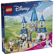 lego 43275 castillo y carroza cenicienta vista frontal
