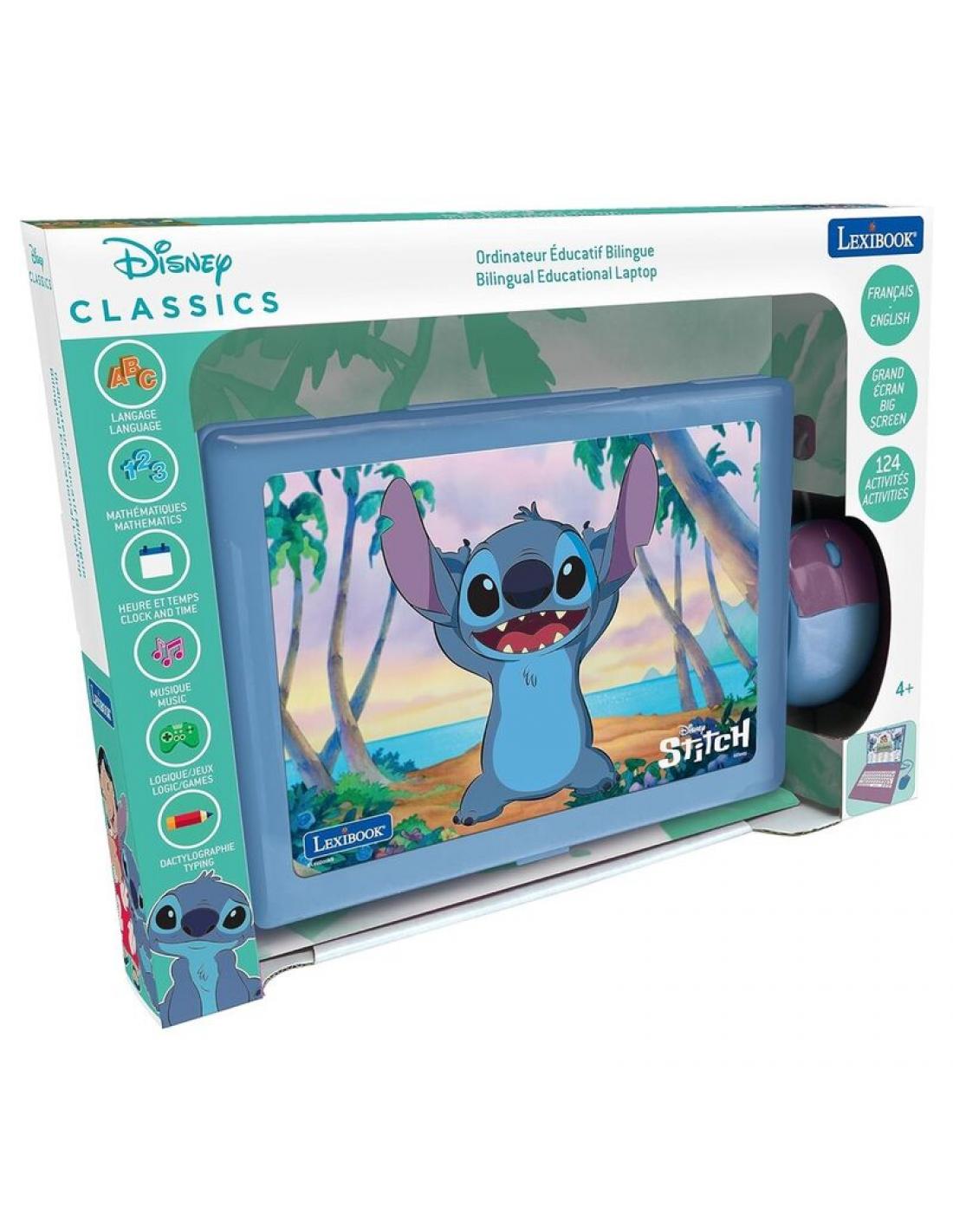 lexibook ordenador portatil stitch bilingüe español ingles para niños
