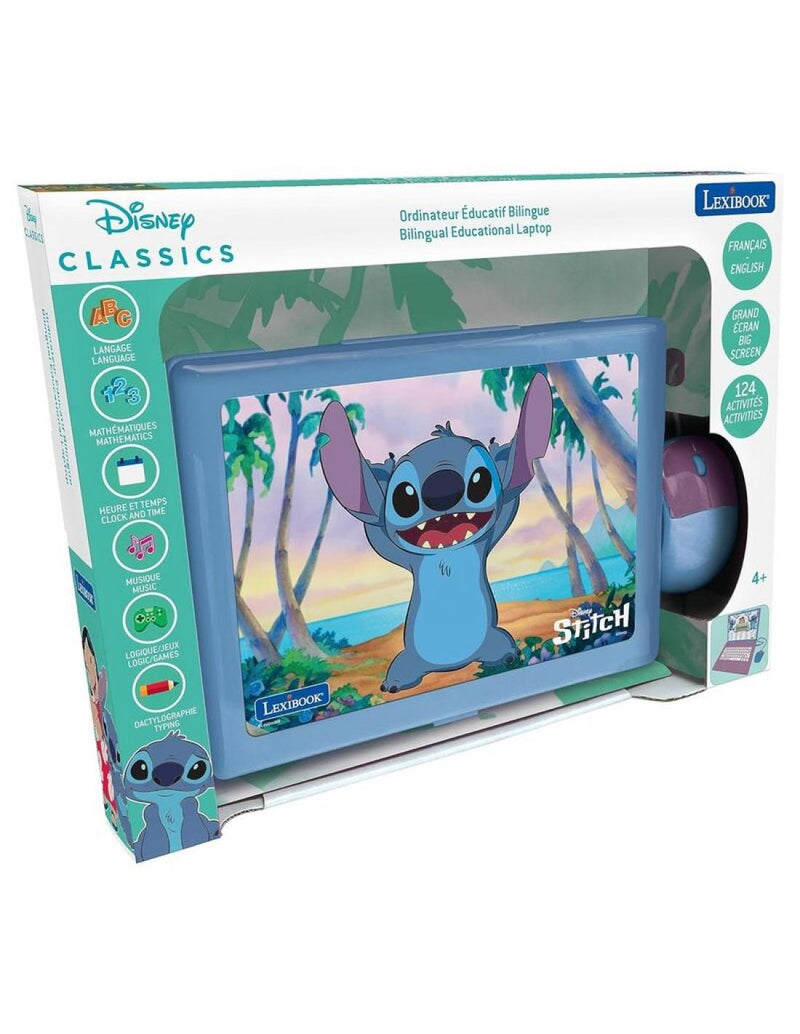 lexibook ordenador portatil stitch bilingüe español ingles para niños
