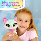 Infografía: niña con el peluche Magic Whispers Luna, «Sólo tú escucharás a tu Magic Whisper»