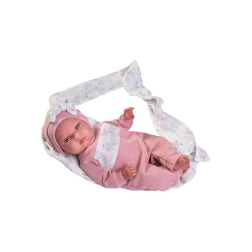 Mi Pequeño Reborn Tufi con fular portabebé — Muñecas Antonio Juan, ref. 82309 (vista 2)