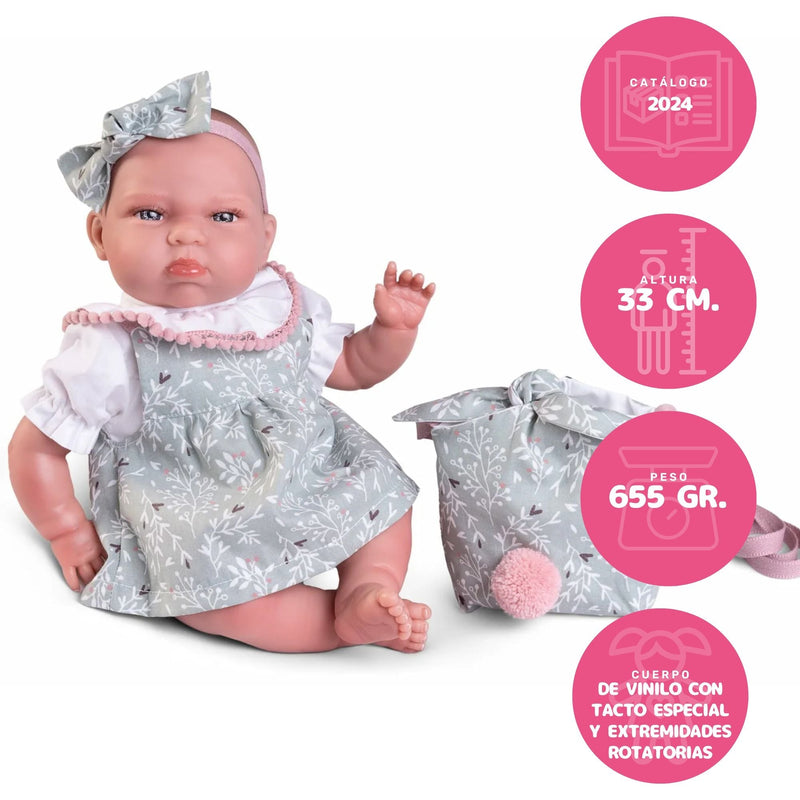 Mi Pequeño Reborn Tufi vestido bolso — Muñecas Antonio Juan, ref. 82312 (vista 3)